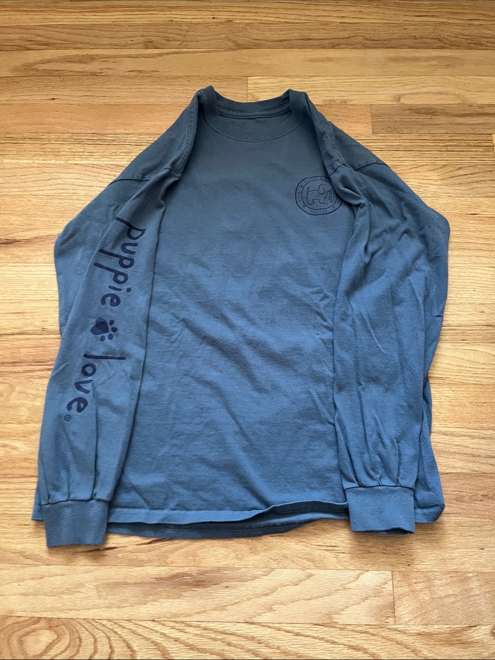 Long Sleeve Crewneck Tee - Slate Blue